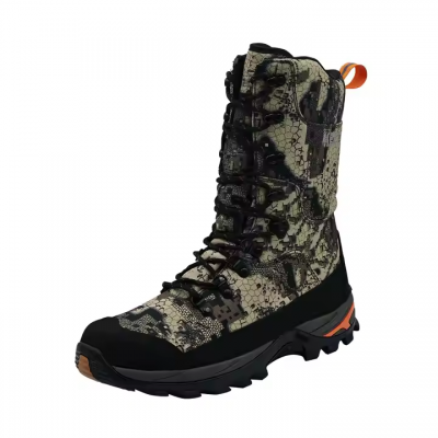 Camo fabric and waterproof membrane hunting boots H-A-2507